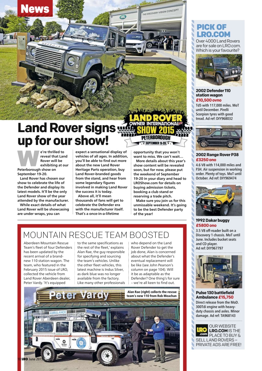 Land Rover Owner Preview Pages