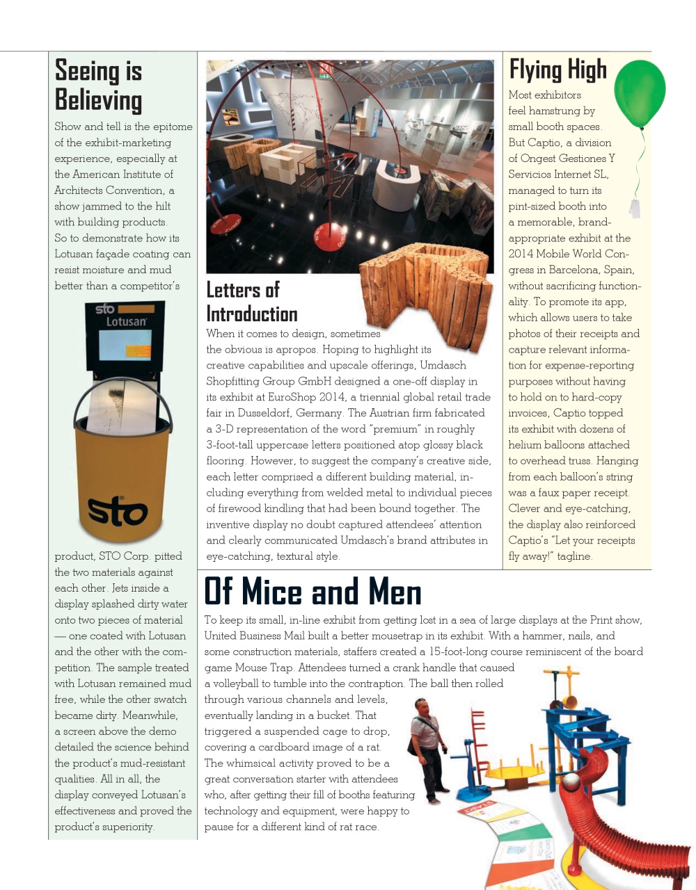 EXHIBITOR Magazine Preview Pages