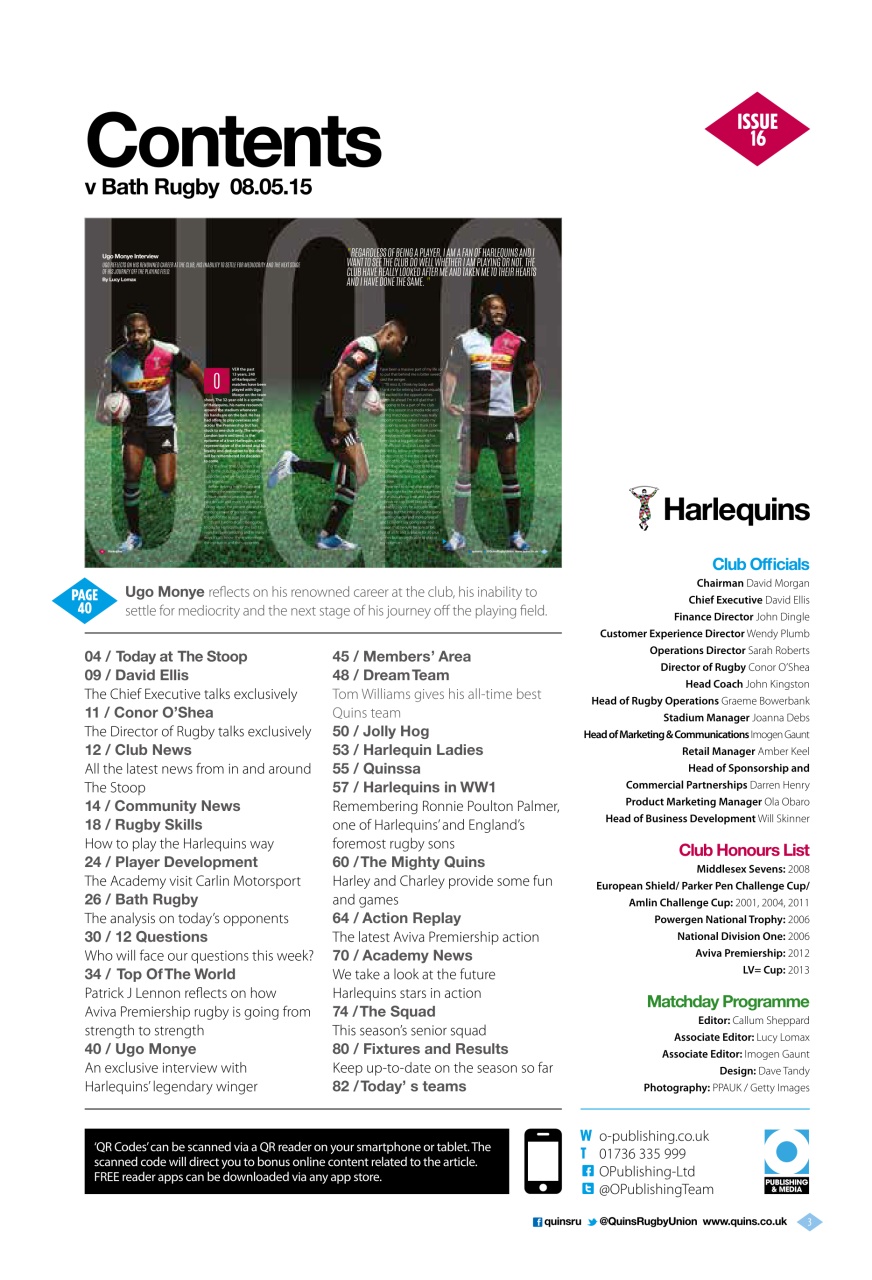 Harlequins Preview Pages