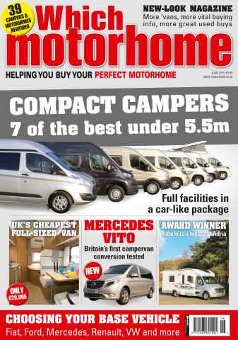 What Motorhome magazine issue Compact campervans special – June 2015