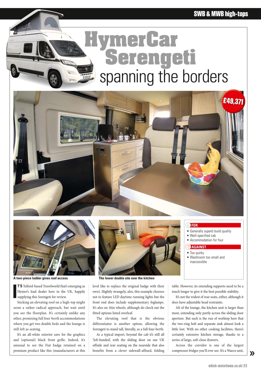 What Motorhome magazine Preview Pages