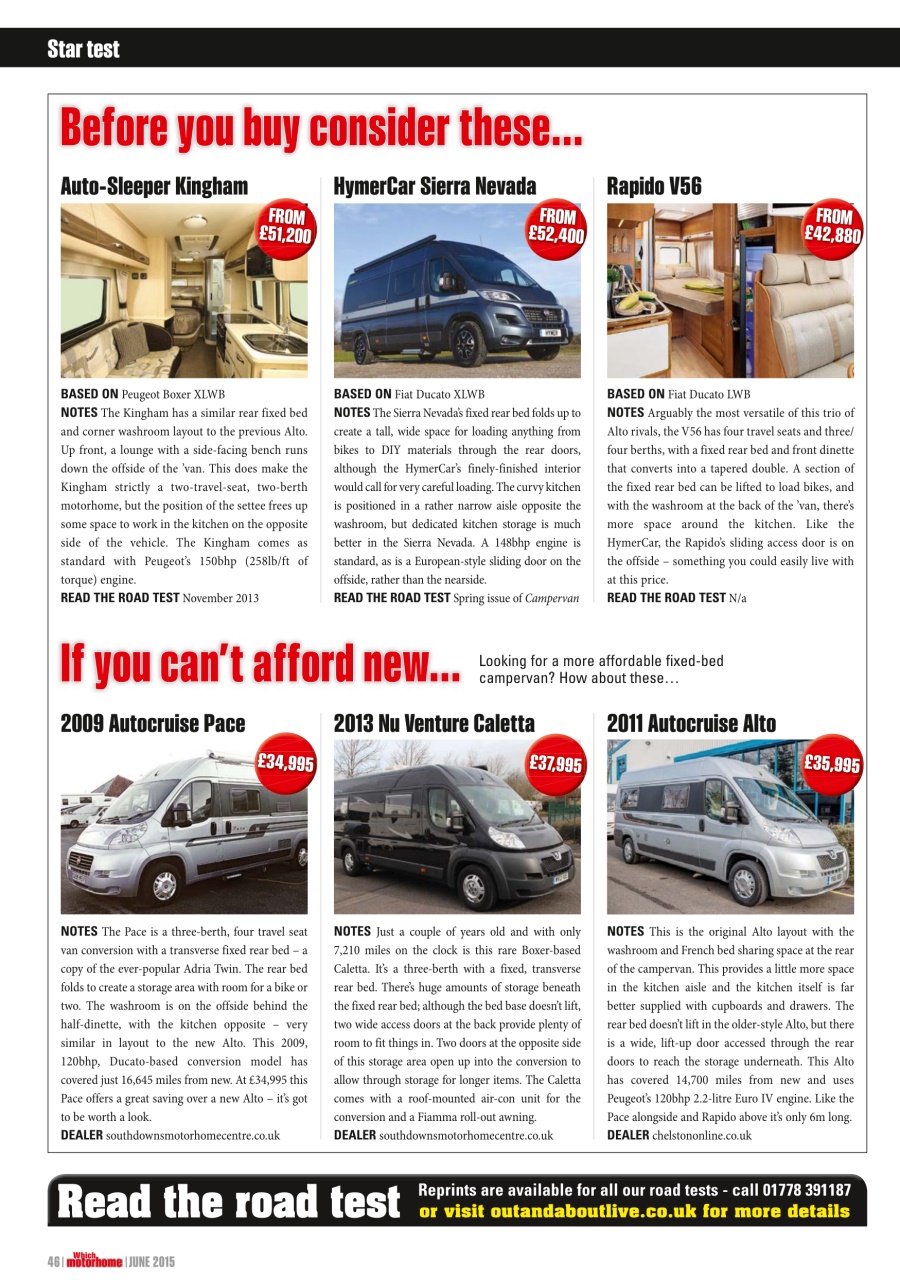 What Motorhome magazine Preview Pages