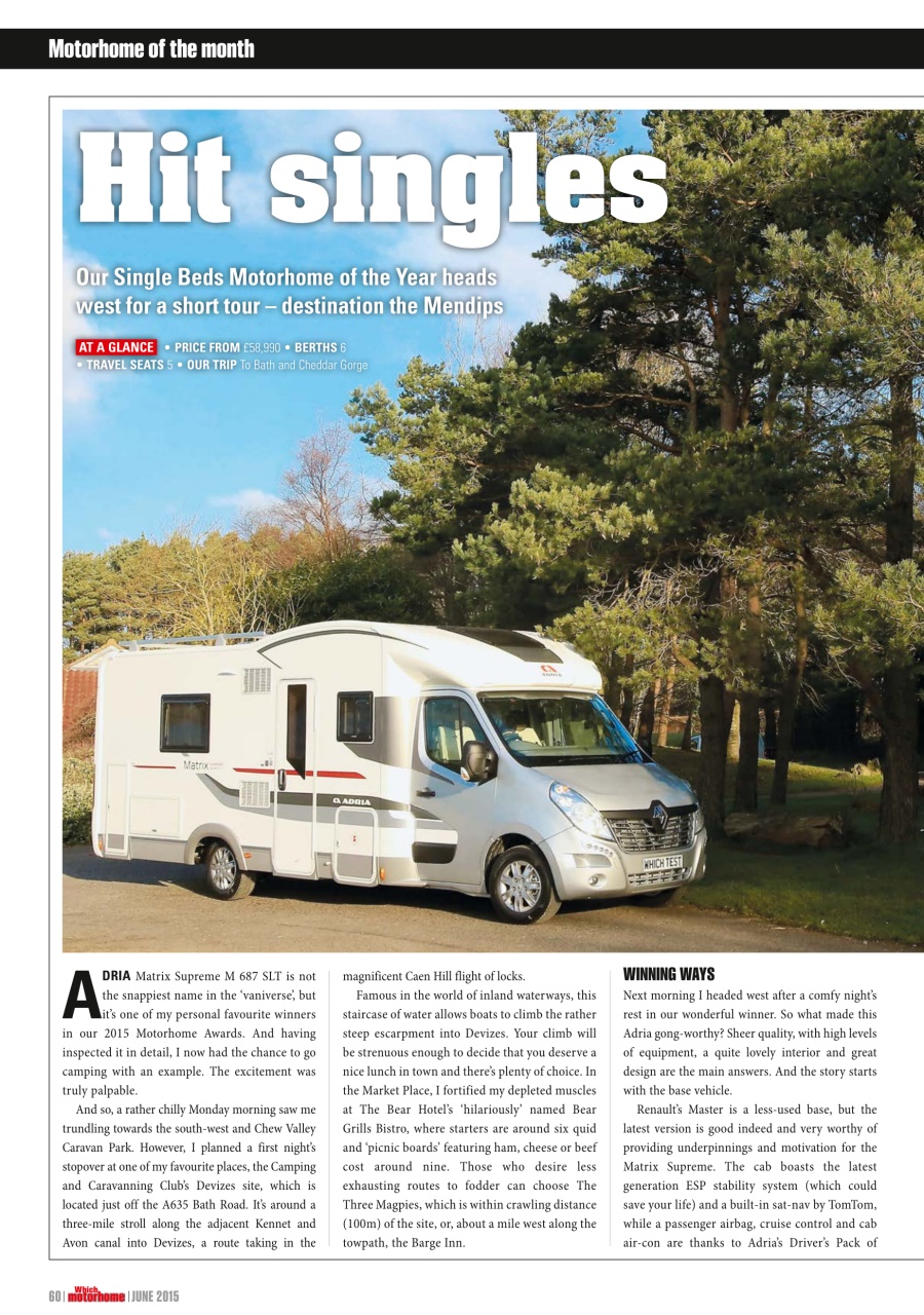 What Motorhome magazine Preview Pages