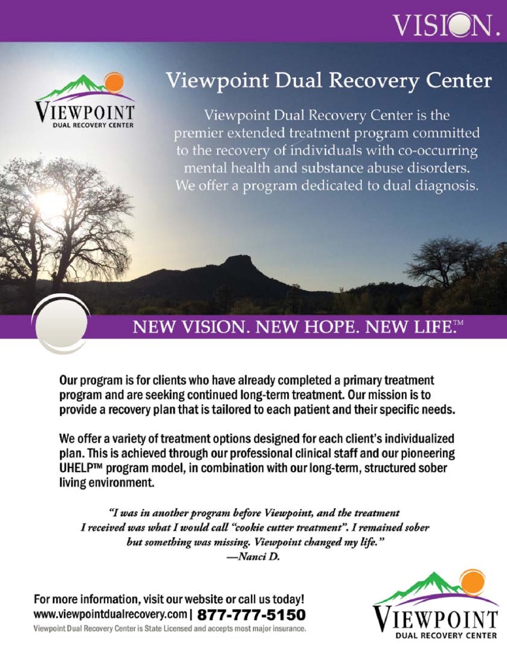 In Recovery Preview Pages