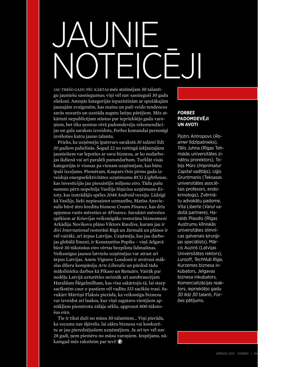 Forbes Latvia Preview Pages