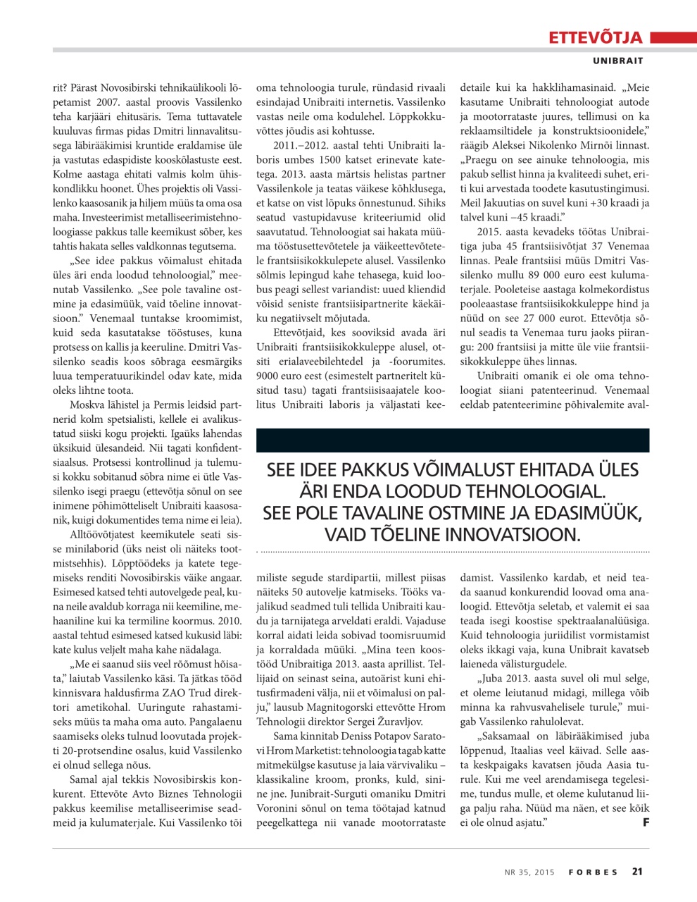 Forbes Estonia Preview Pages
