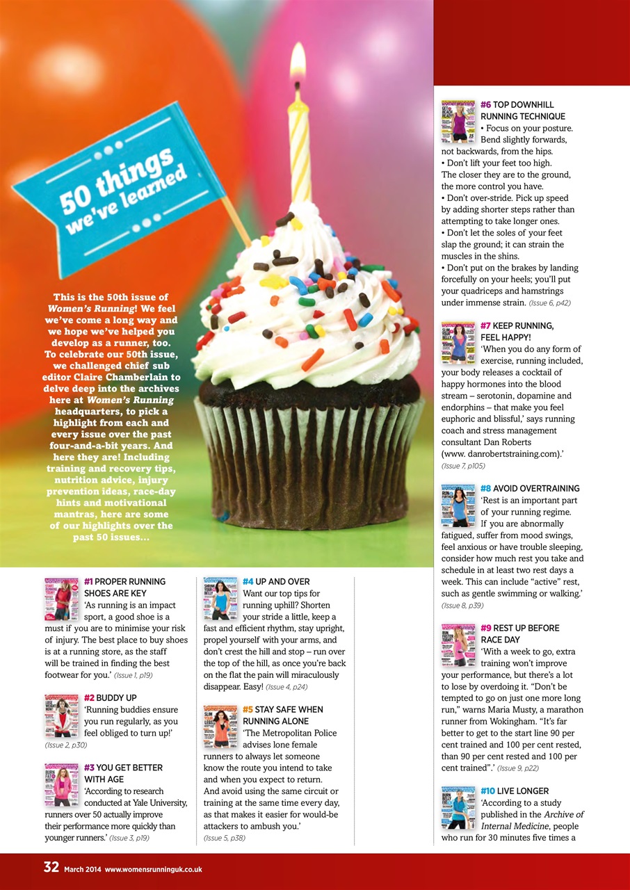 Women’s Running Preview Pages