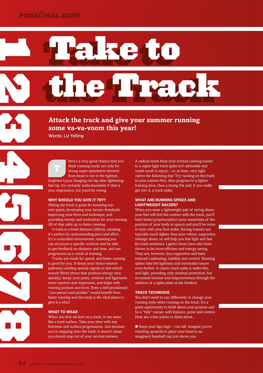 Women’s Running Preview Pages