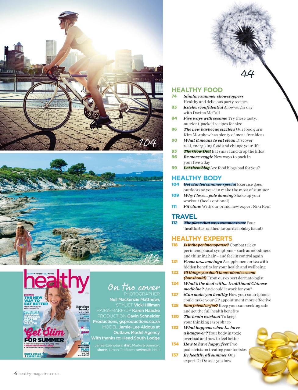 Healthy Magazine Preview Pages