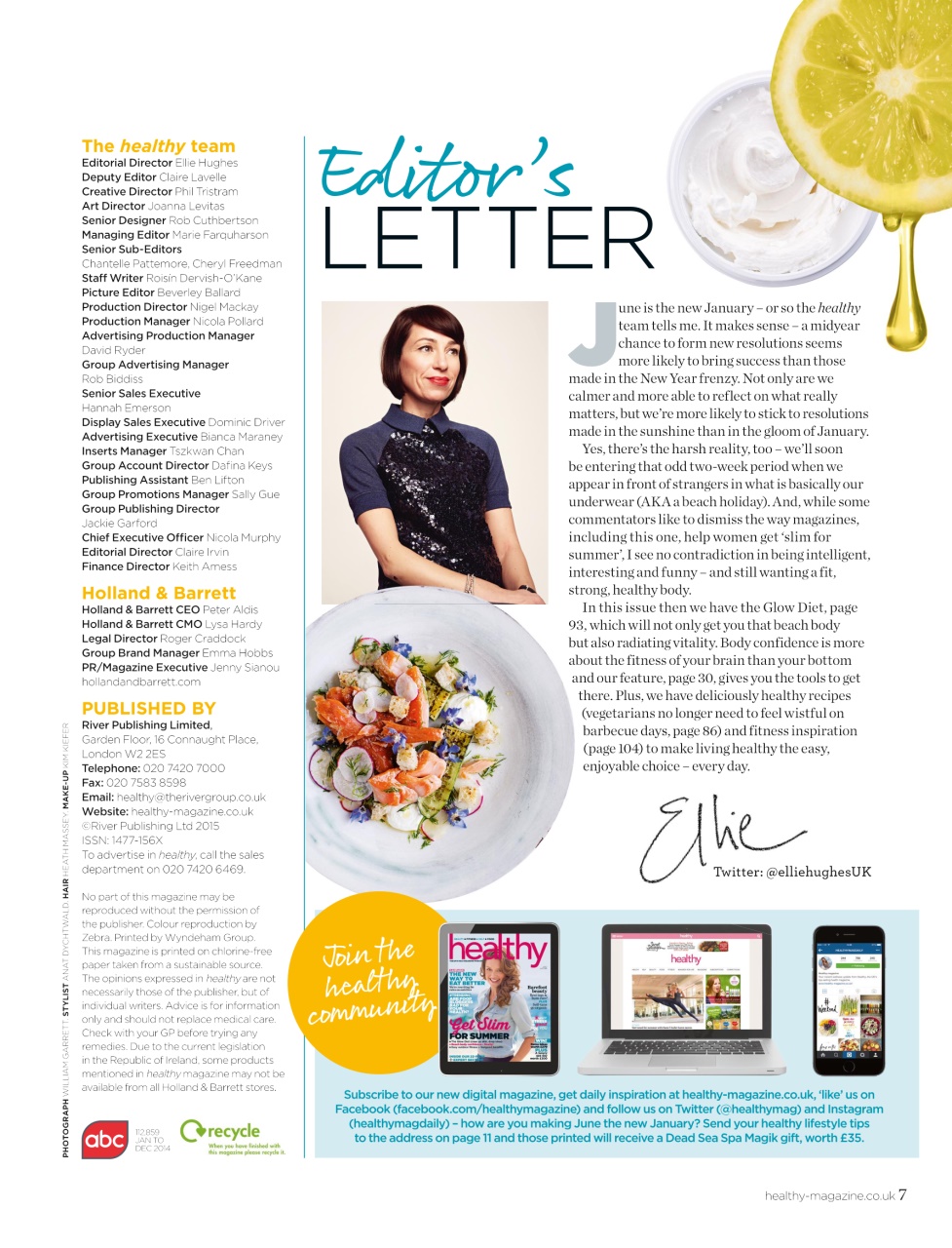 Healthy Magazine Preview Pages