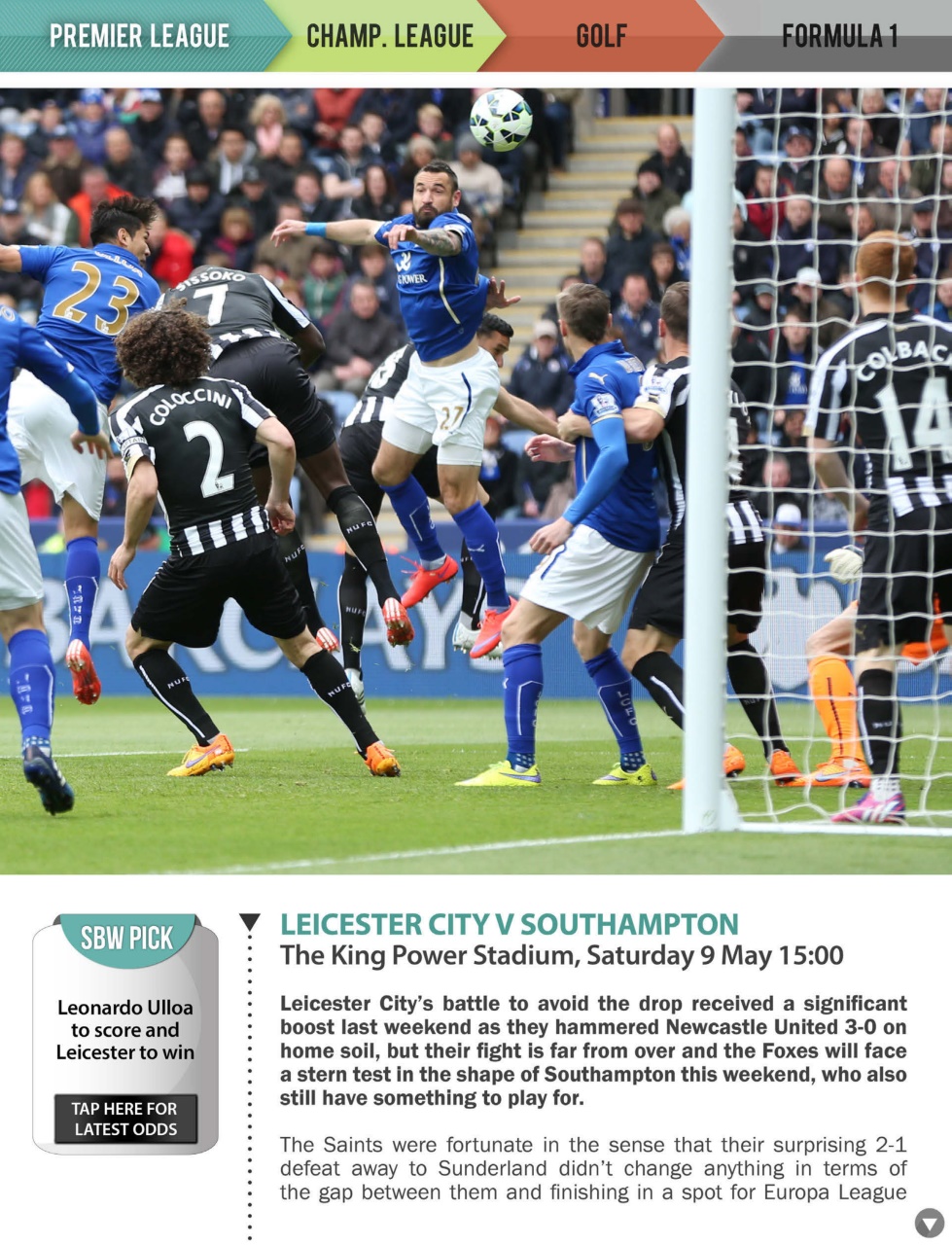 Sports Betting Weekly Preview Pages