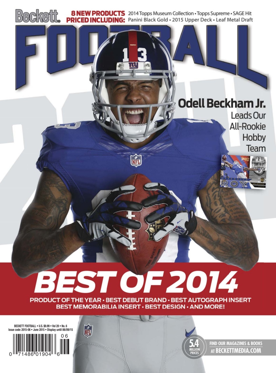 Beckett Football Magazine Preview Pages