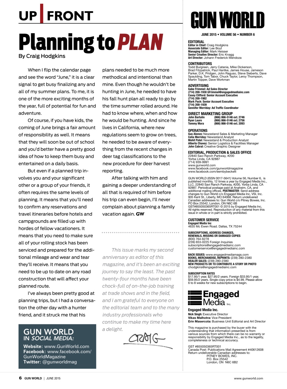 Gun World Preview Pages