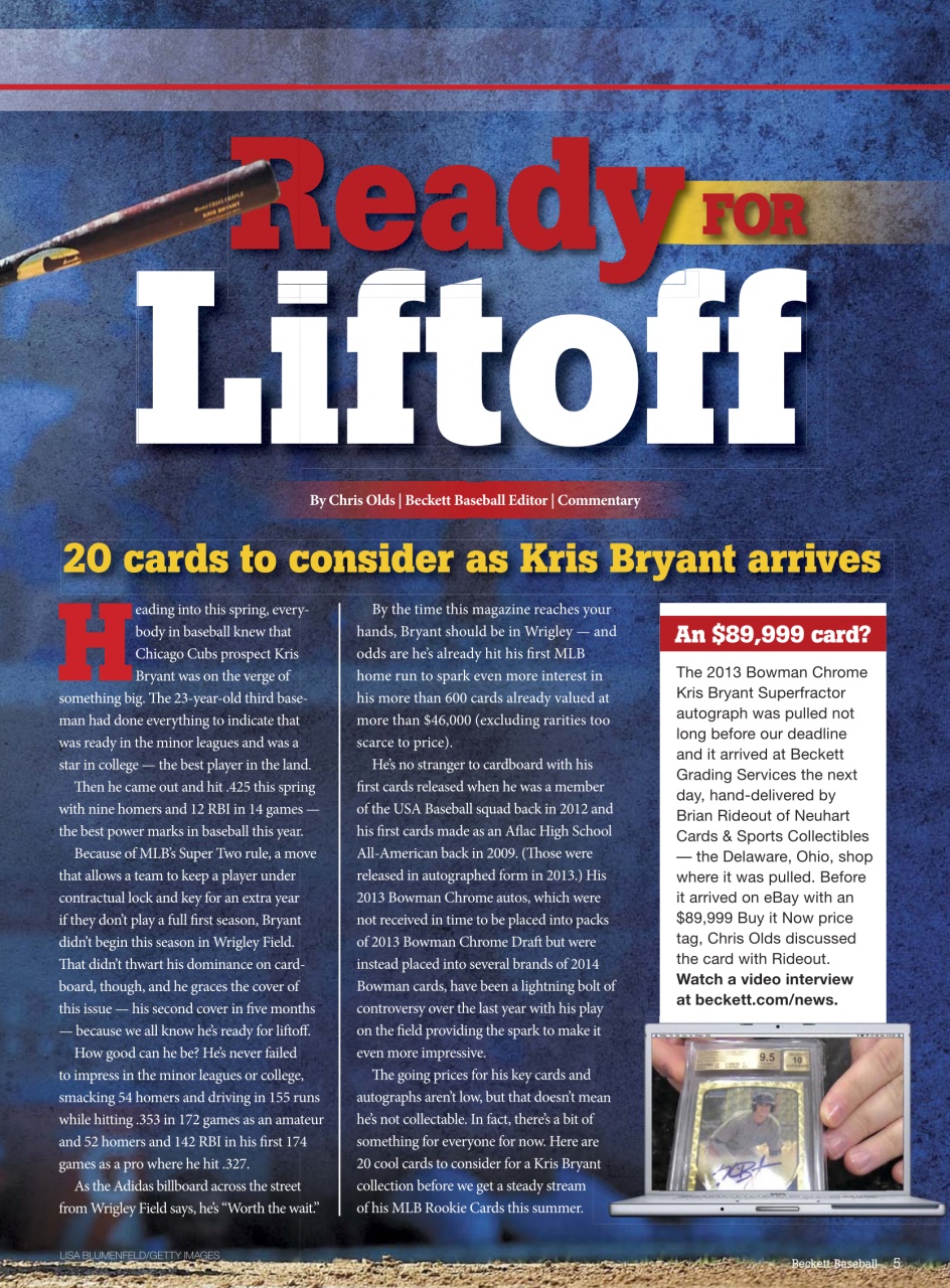 Beckett Baseball Magazine Preview Pages