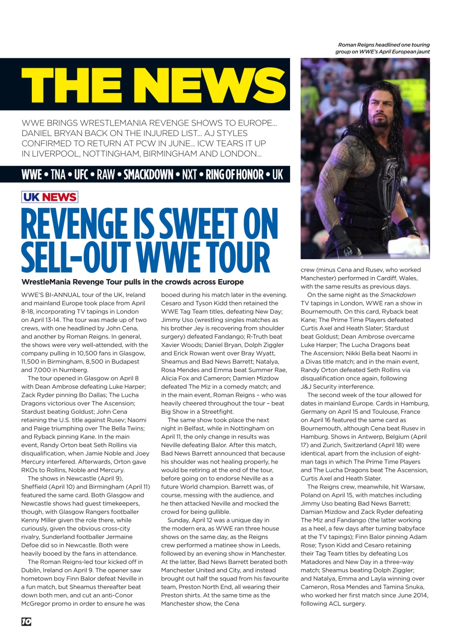 Wrestletalk Magazine Preview Pages