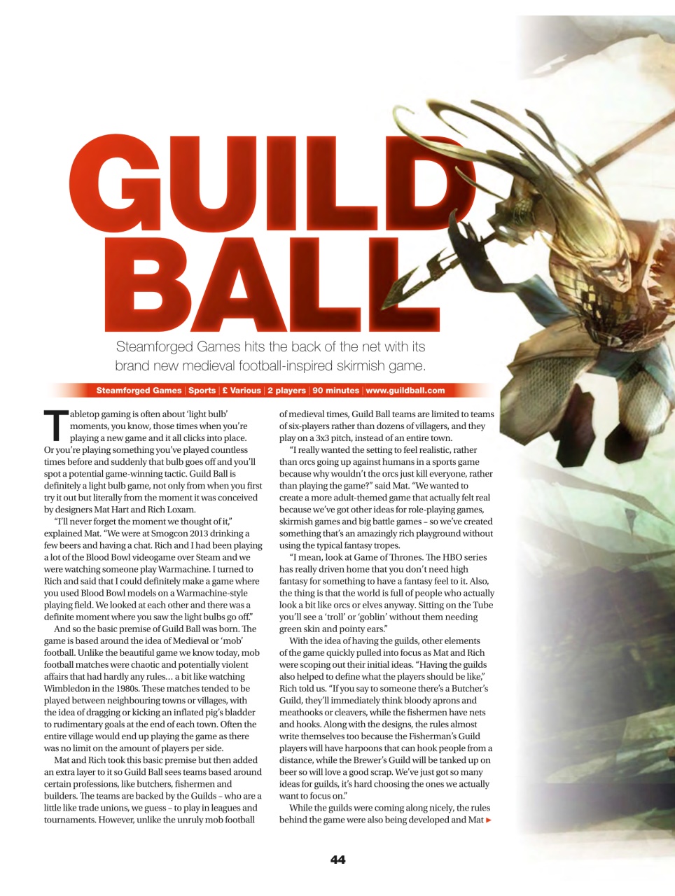 Tabletop Gaming Preview Pages