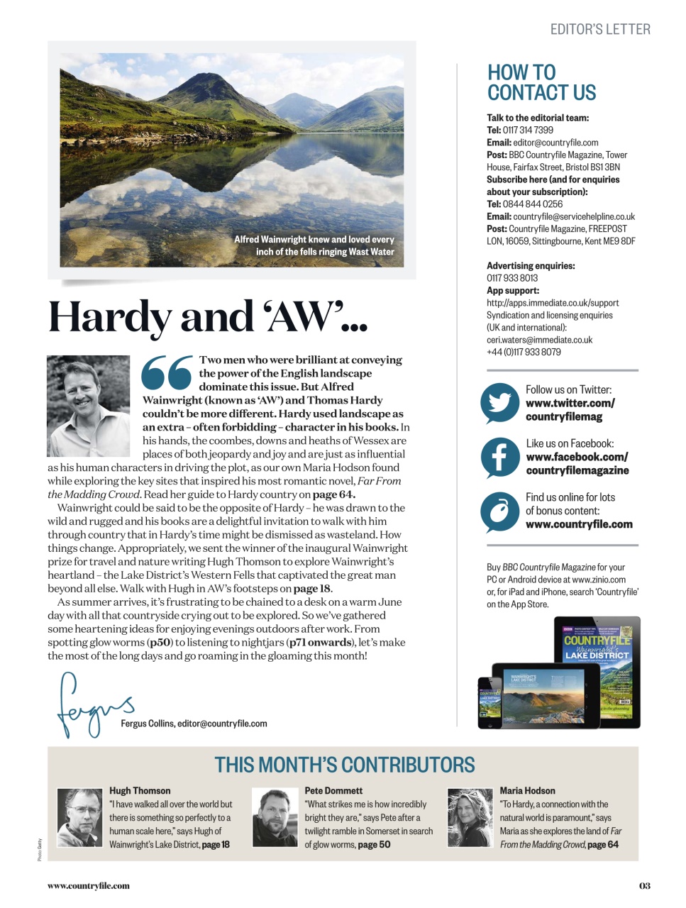 BBC Countryfile Magazine Preview Pages