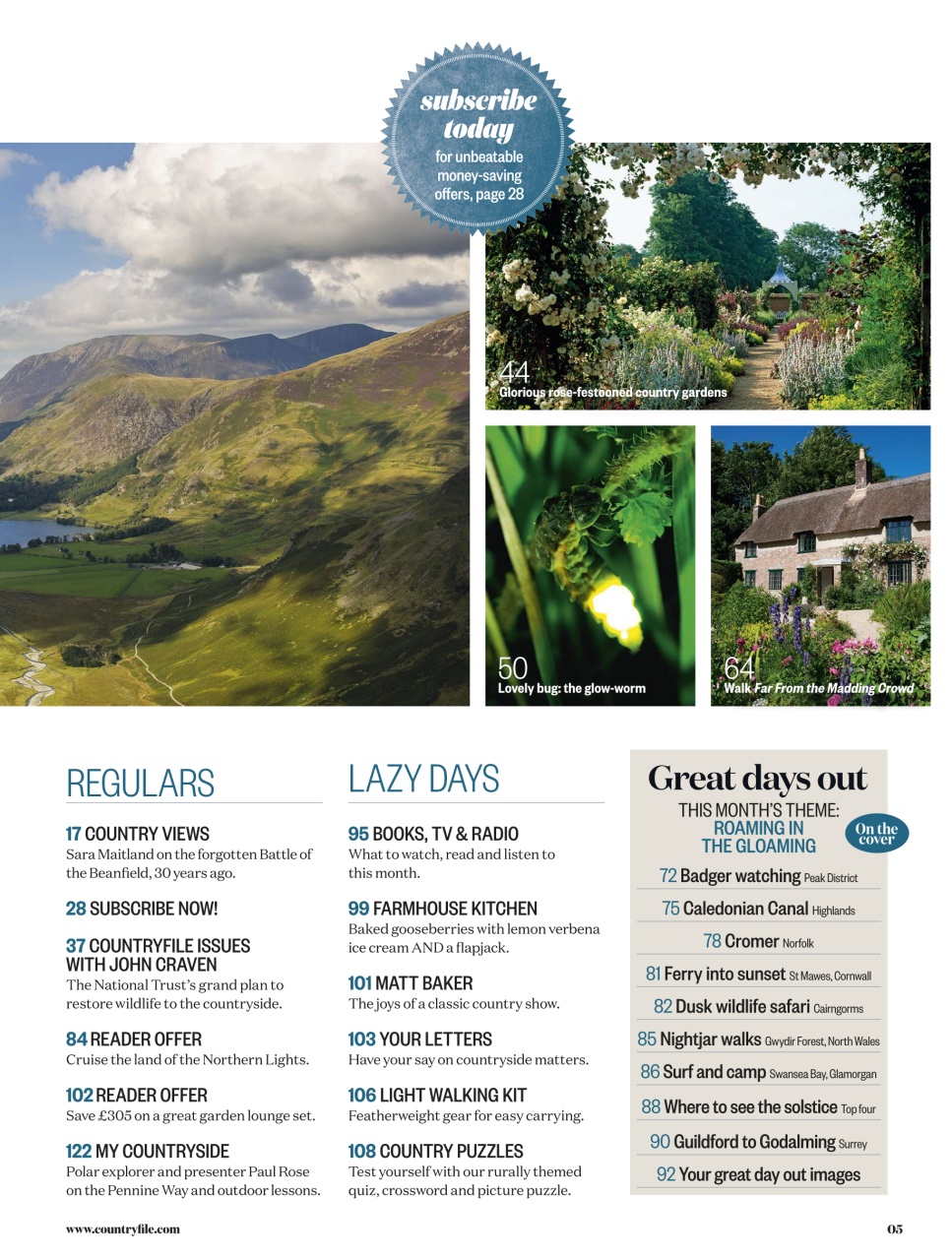 BBC Countryfile Magazine Preview Pages