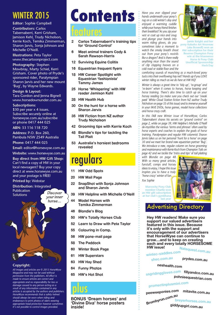 HorseWyse Magazine Preview Pages