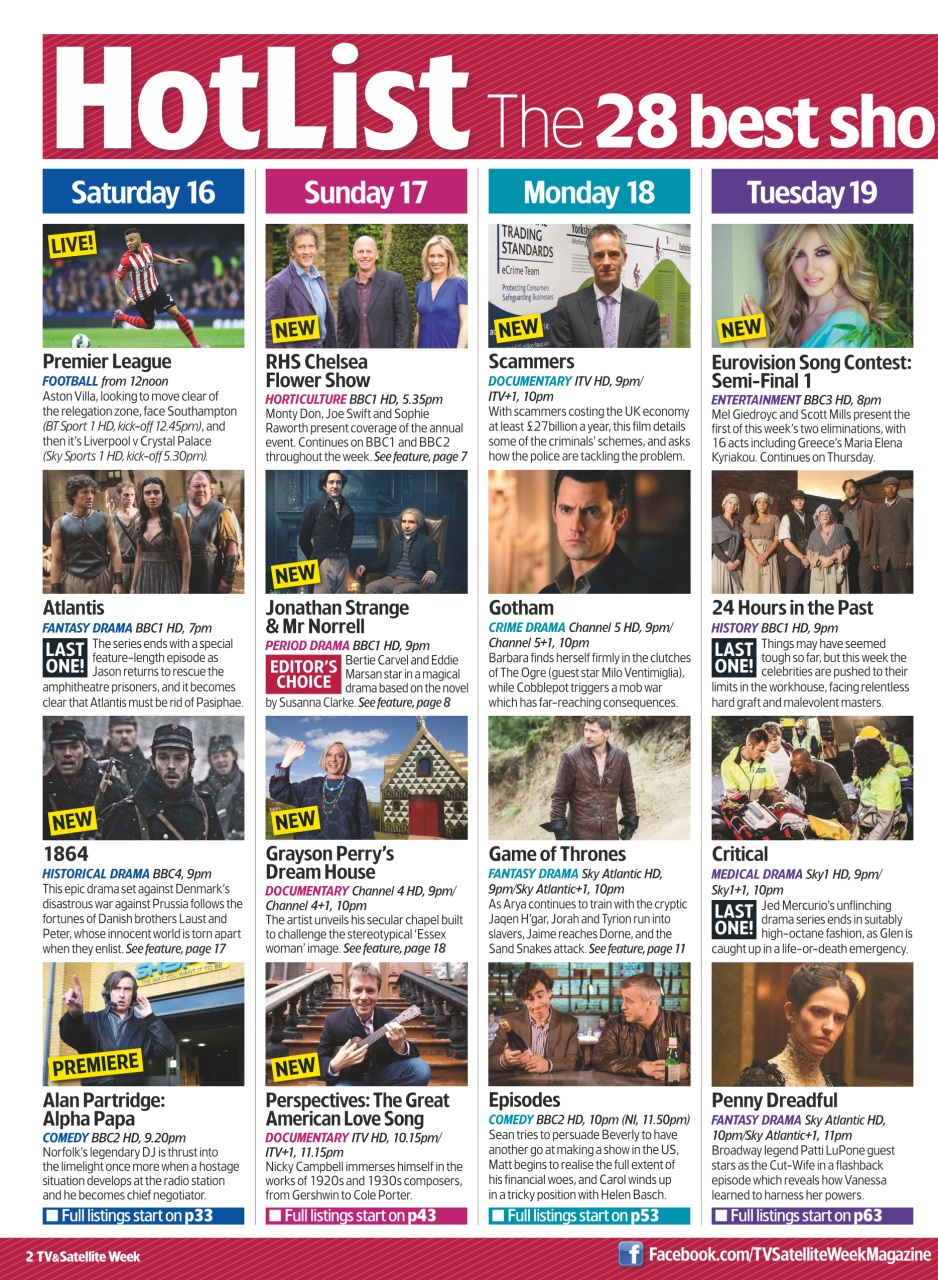 TV & Satellite Week Preview Pages