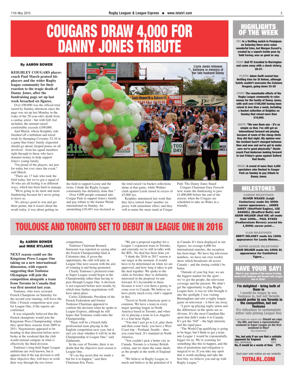 League Express Preview Pages