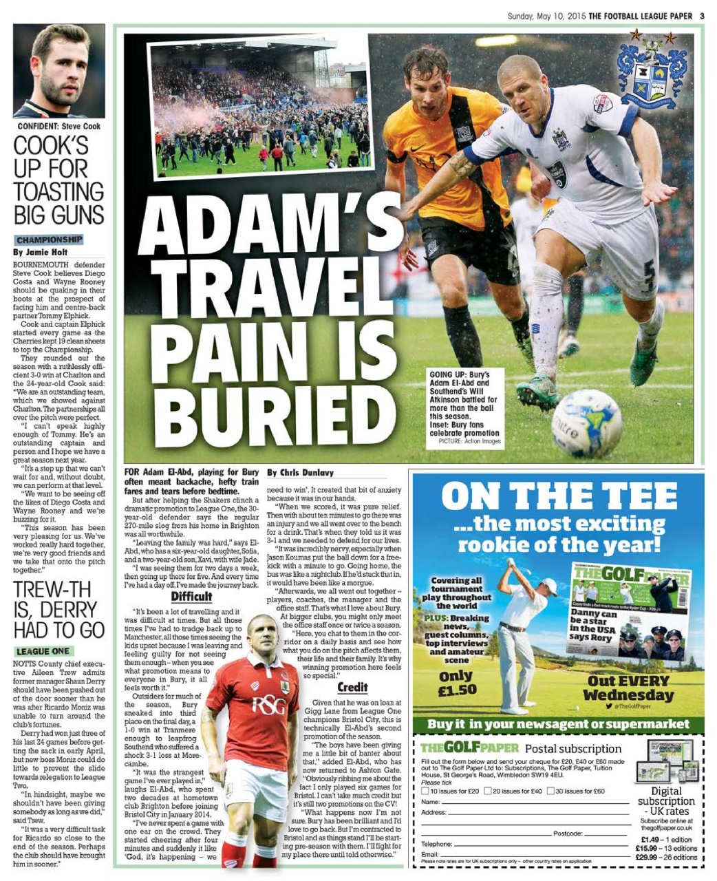 The Football League Paper Preview Pages