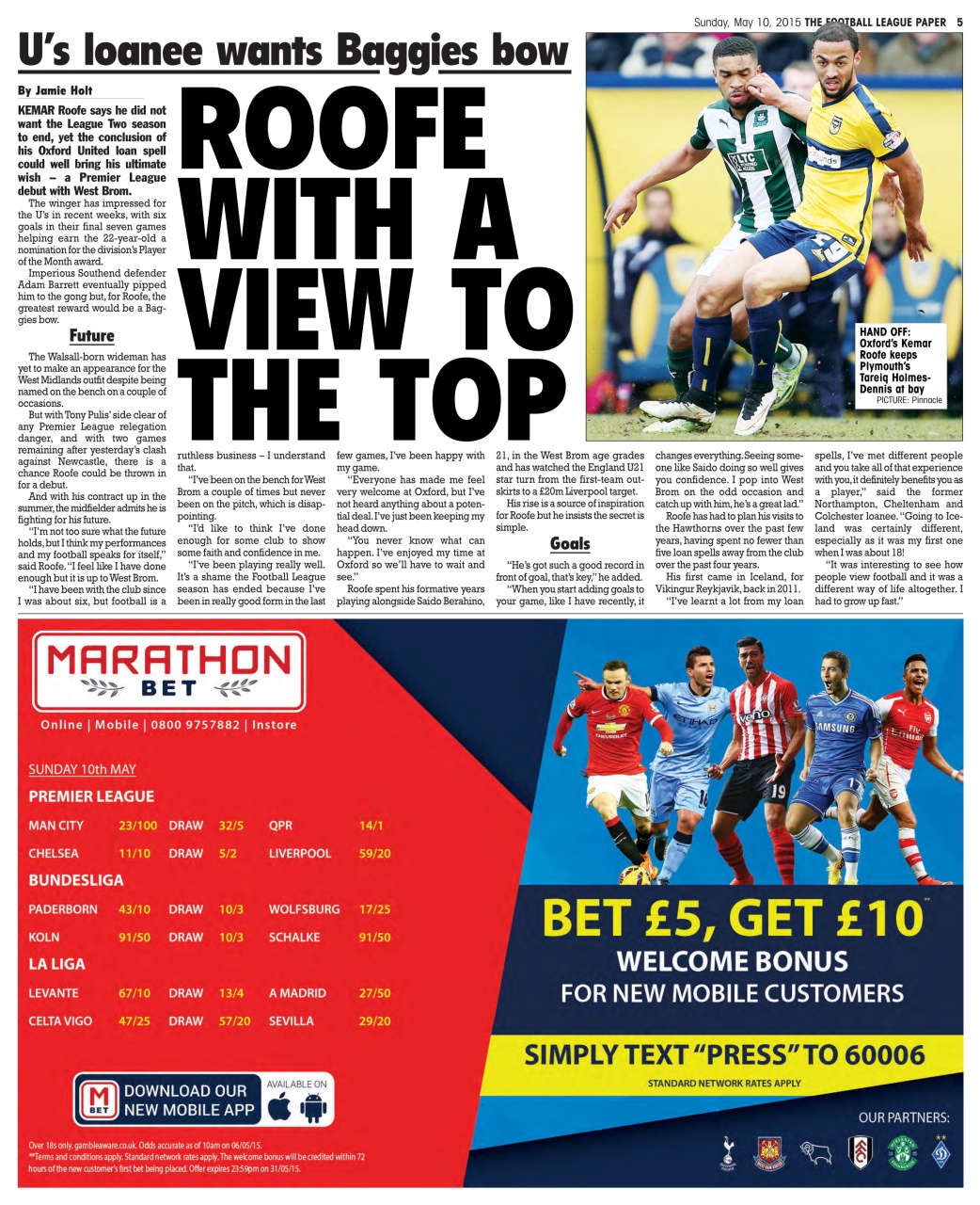 The Football League Paper Preview Pages