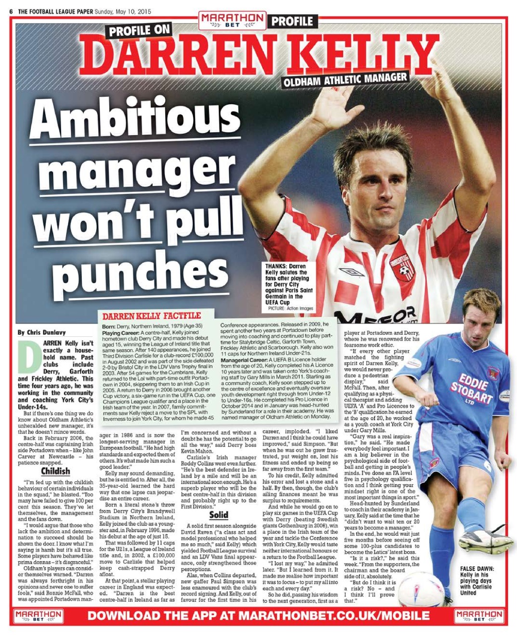 The Football League Paper Preview Pages