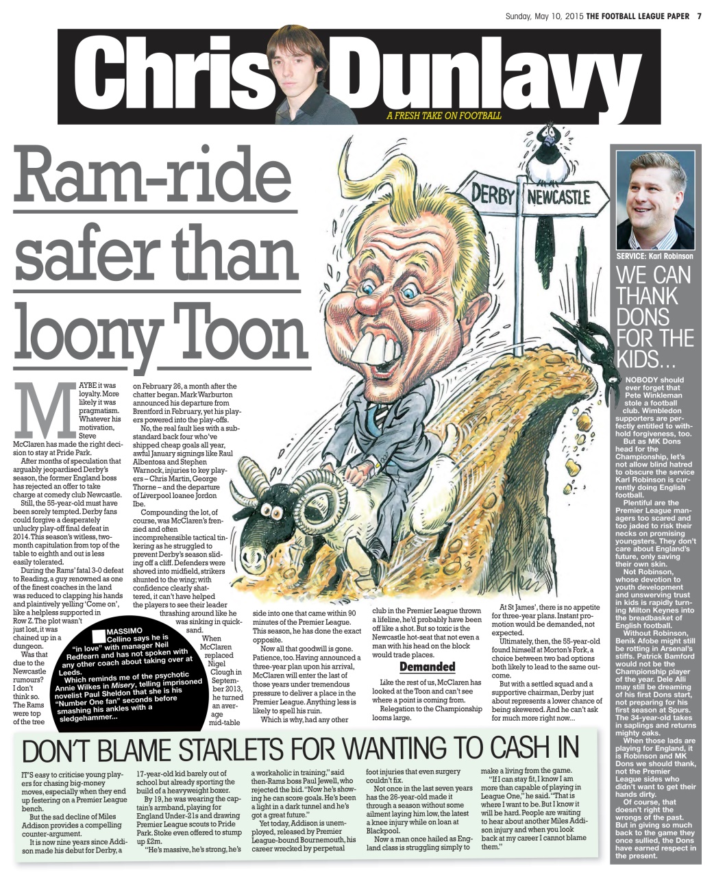 The Football League Paper Preview Pages