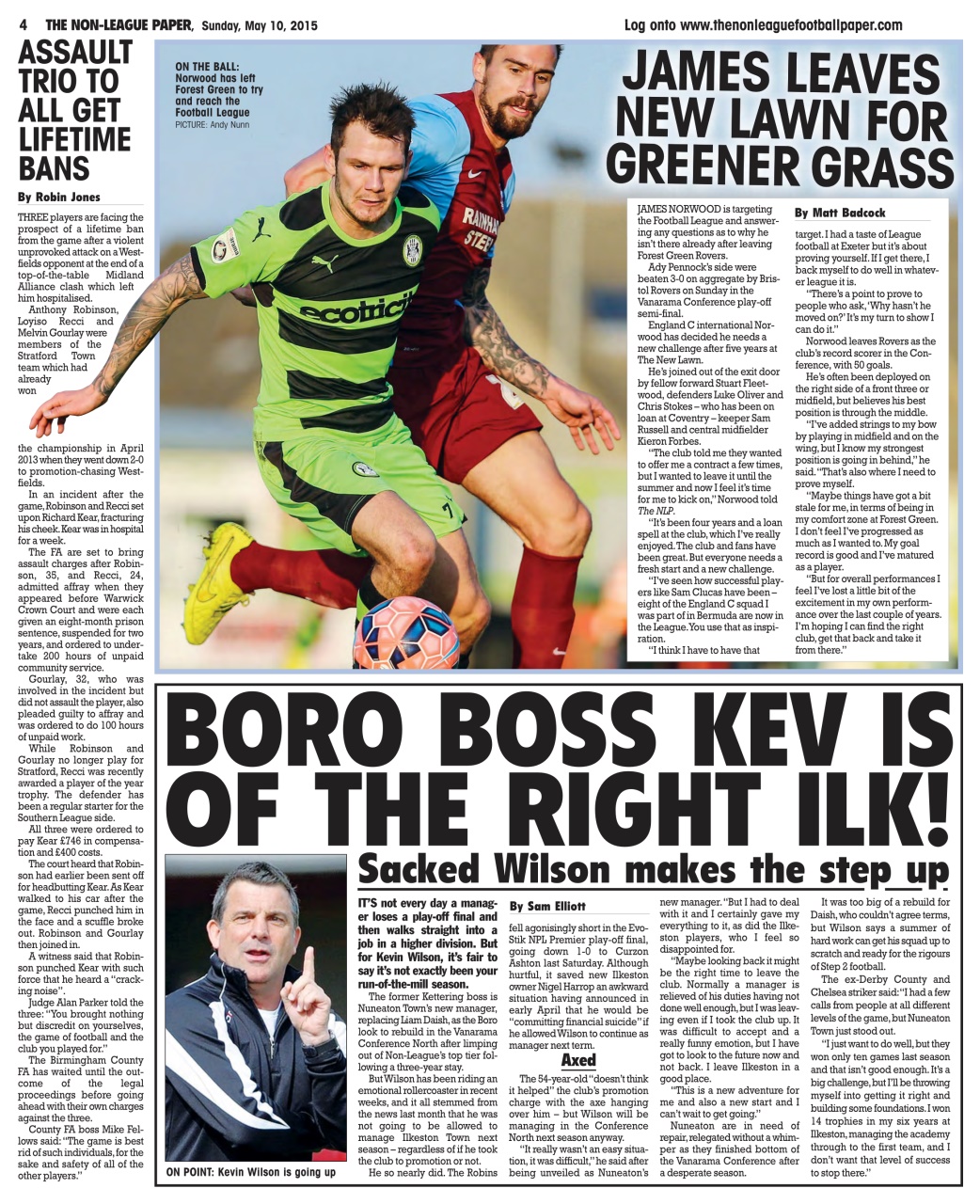 The Non-League Football Paper Preview Pages