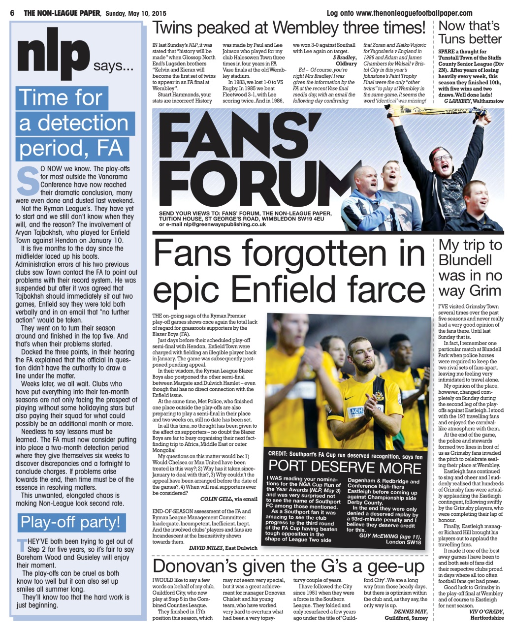 The Non-League Football Paper Preview Pages