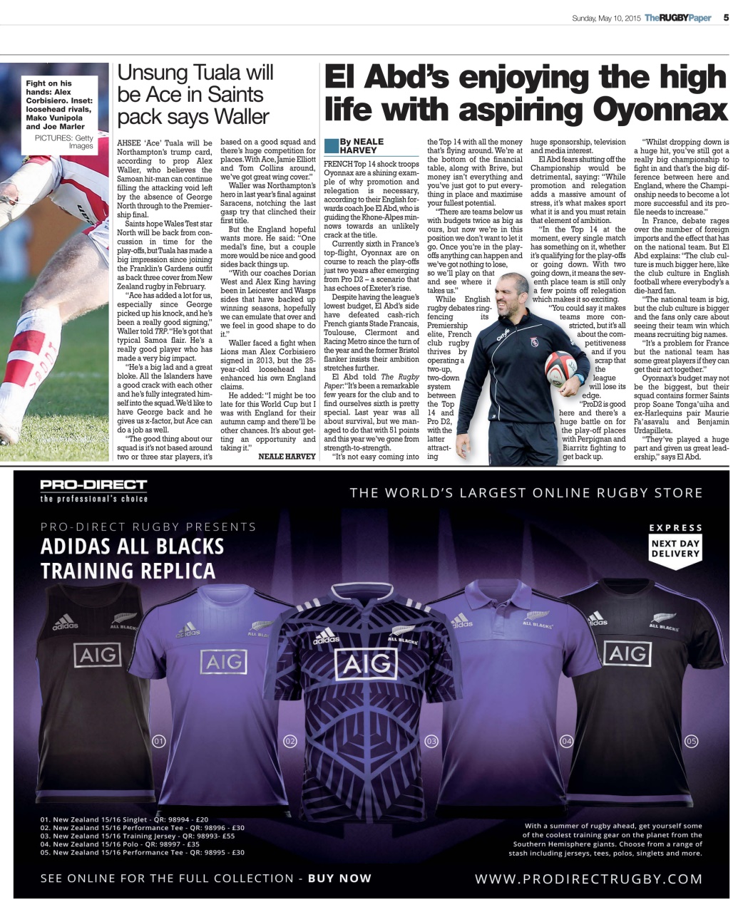 The Rugby Paper Preview Pages
