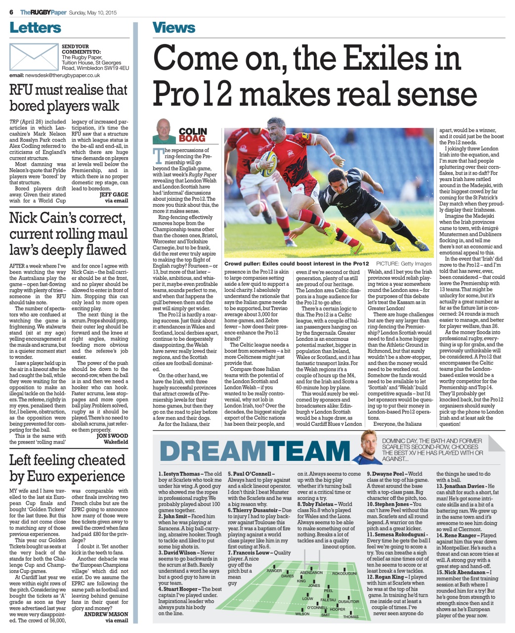 The Rugby Paper Preview Pages