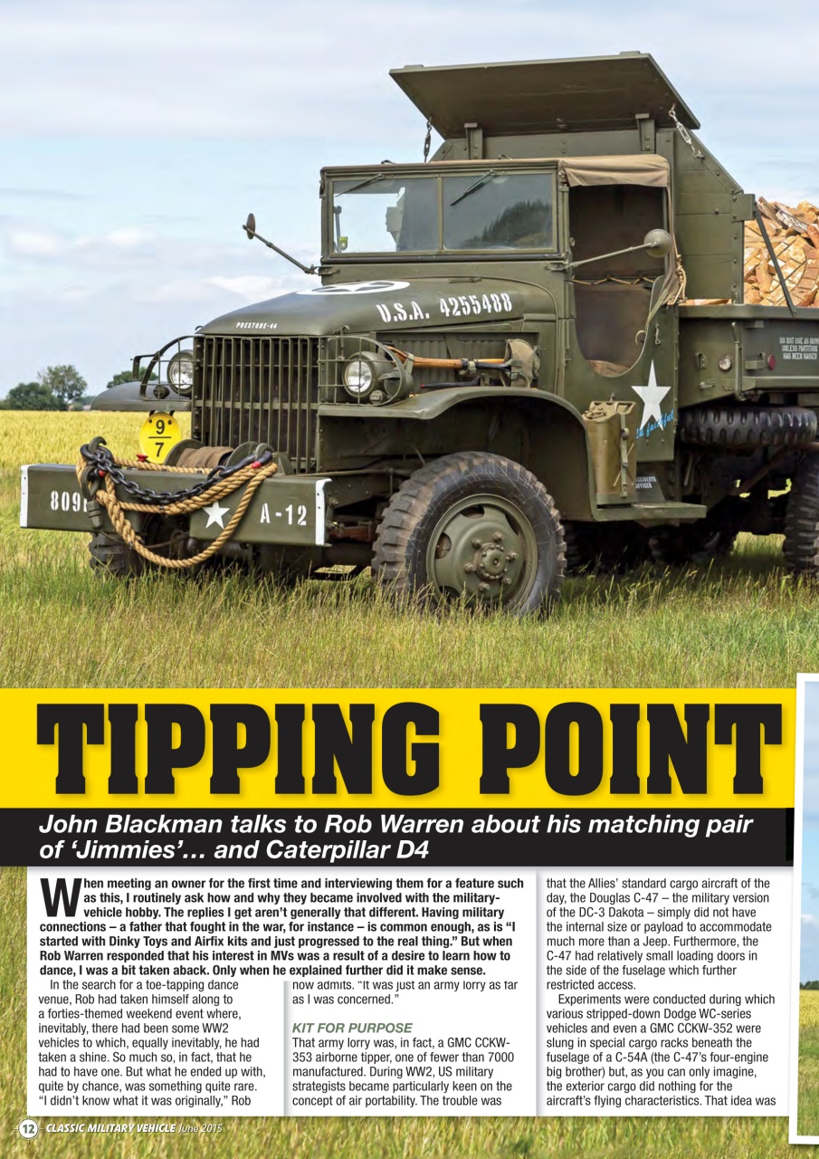 Classic Military Vehicle Preview Pages