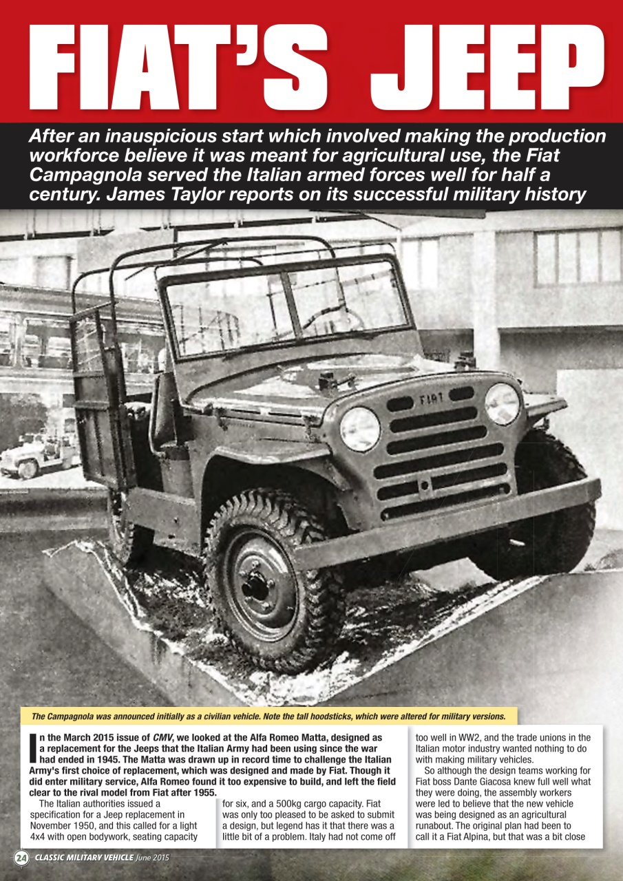 Classic Military Vehicle Preview Pages