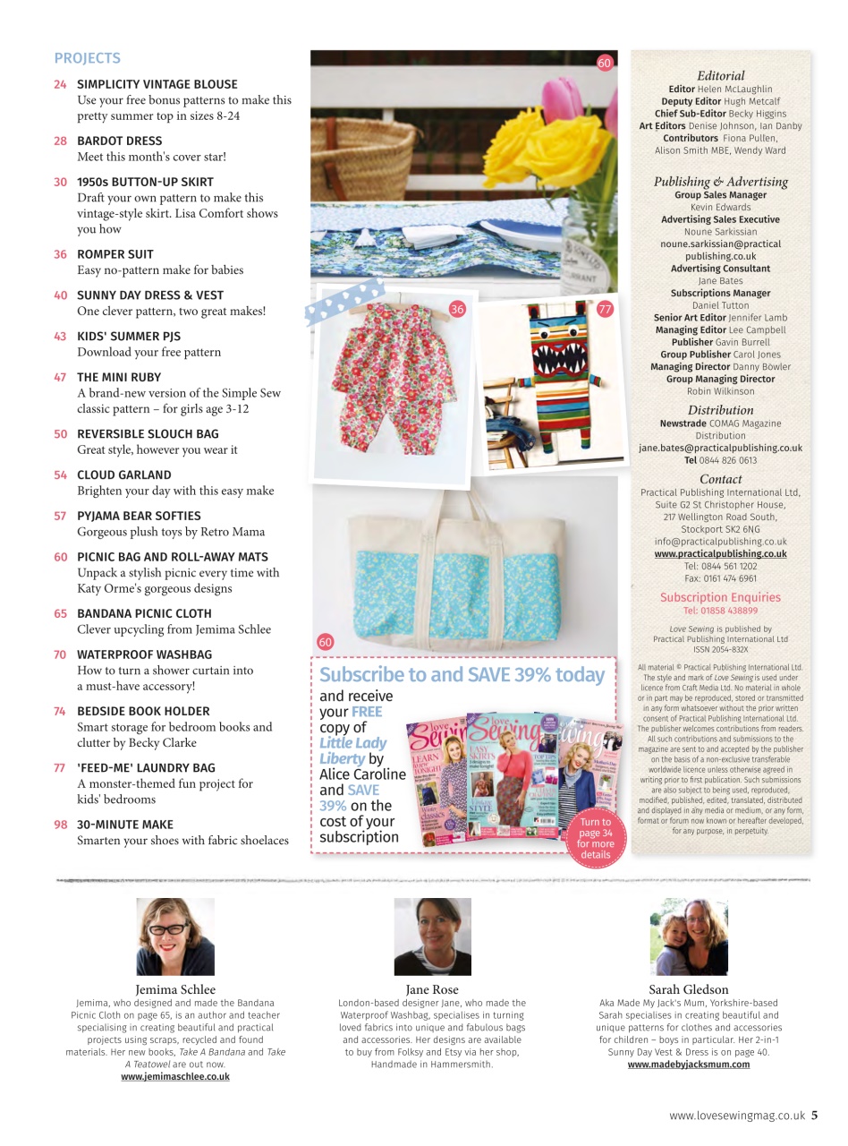 Love Sewing Preview Pages