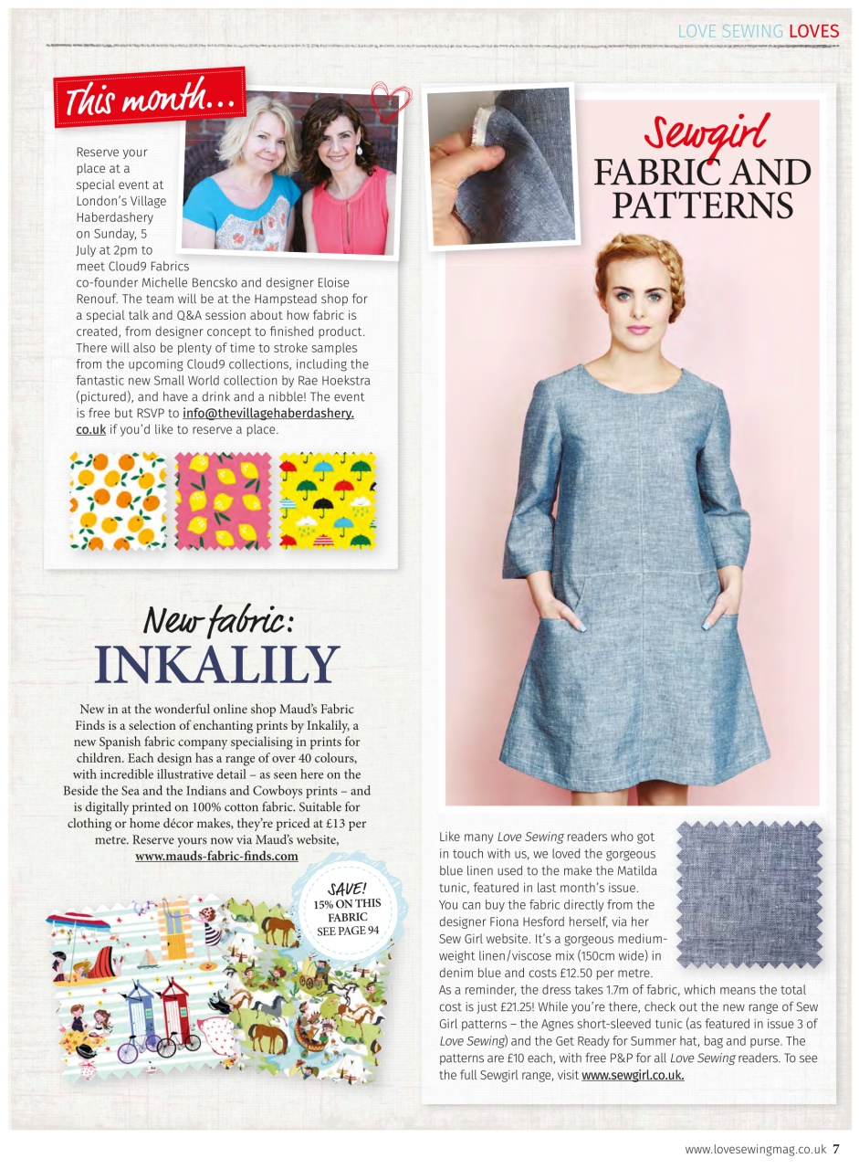 Love Sewing Preview Pages