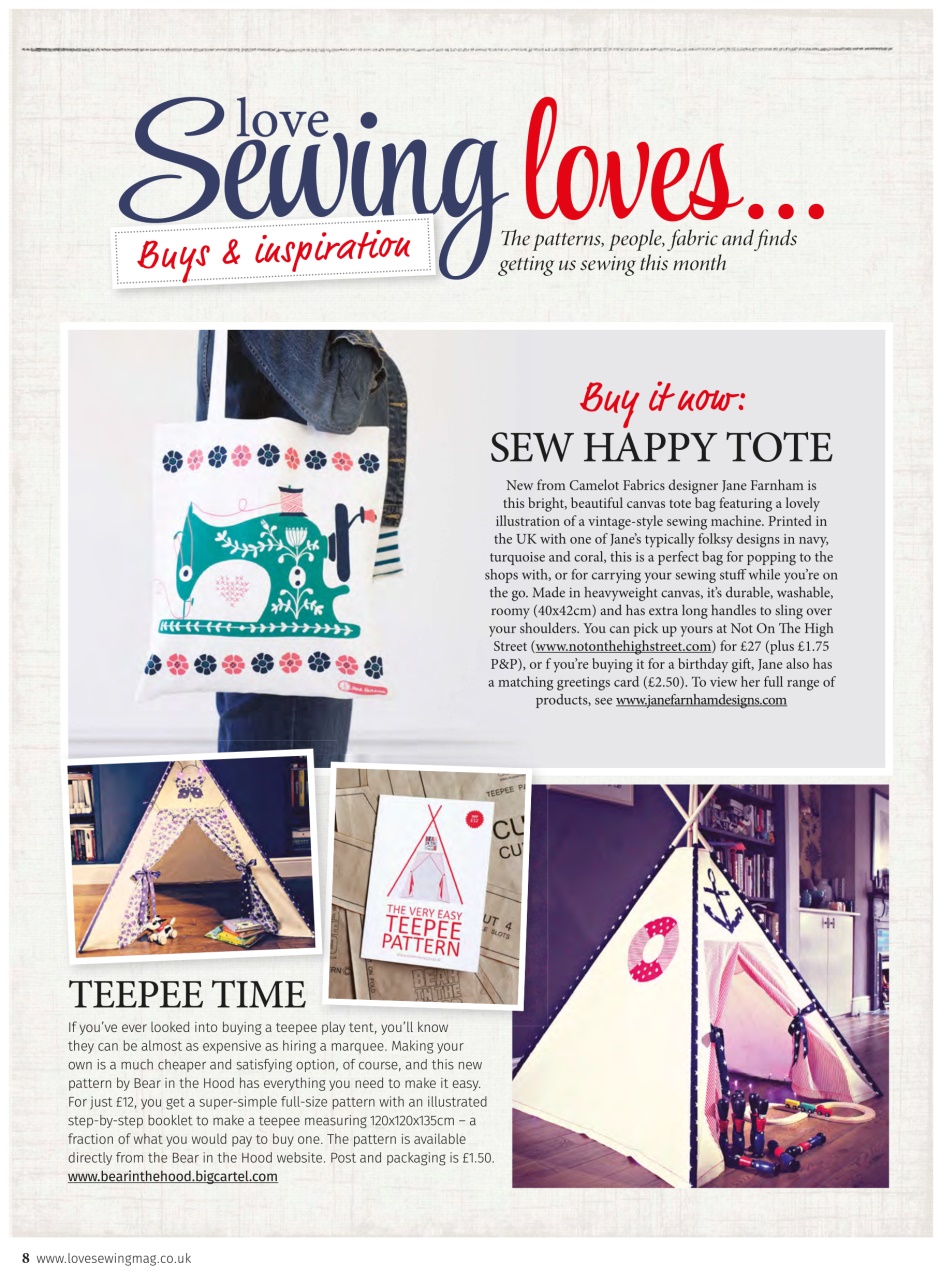 Love Sewing Preview Pages