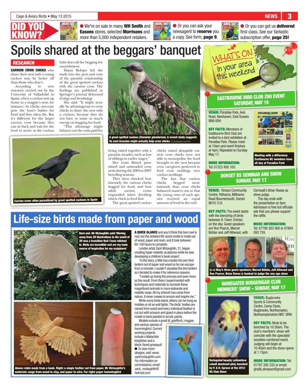 Cage & Aviary Birds Preview Pages