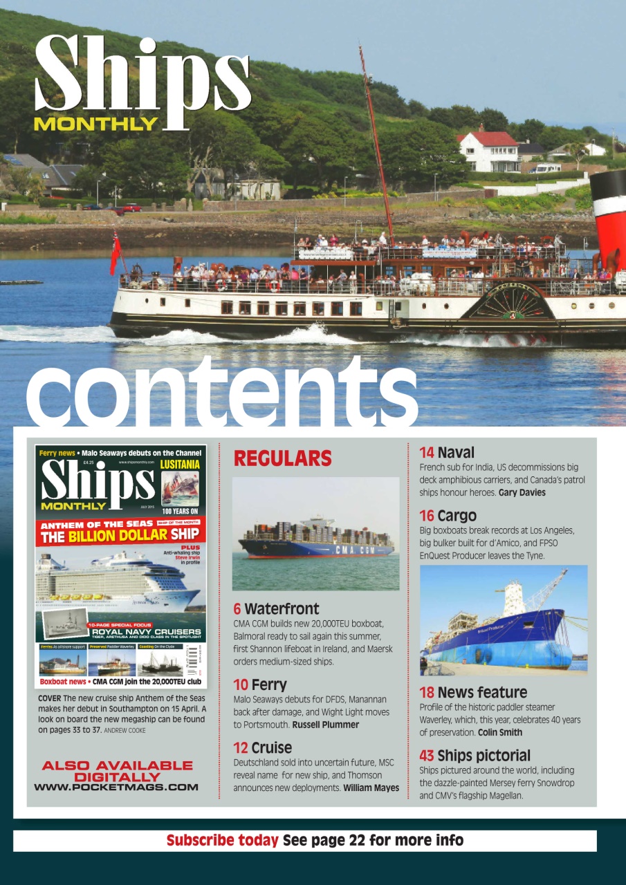 Ships Monthly Preview Pages