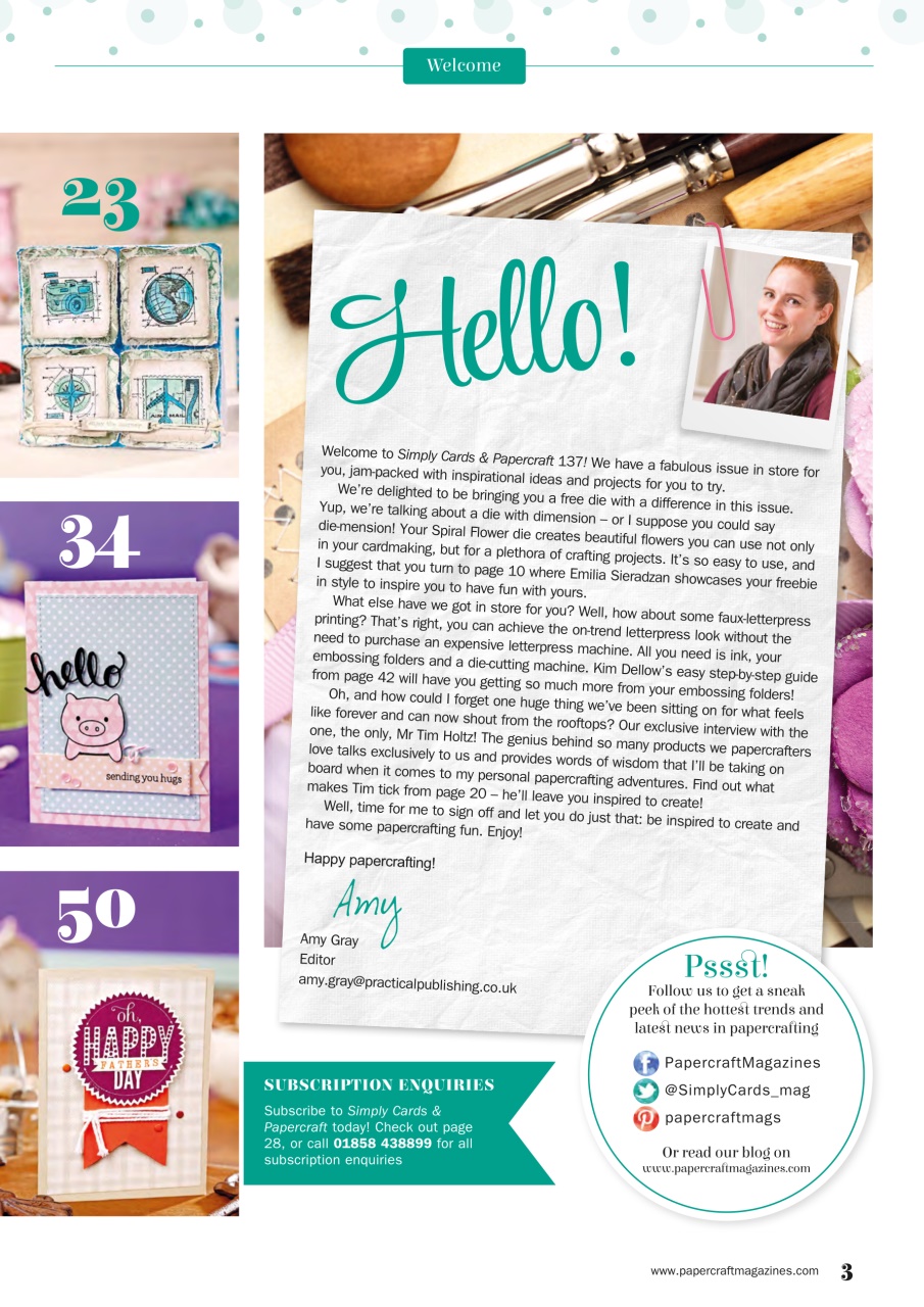 Simply Cards & Papercraft Preview Pages