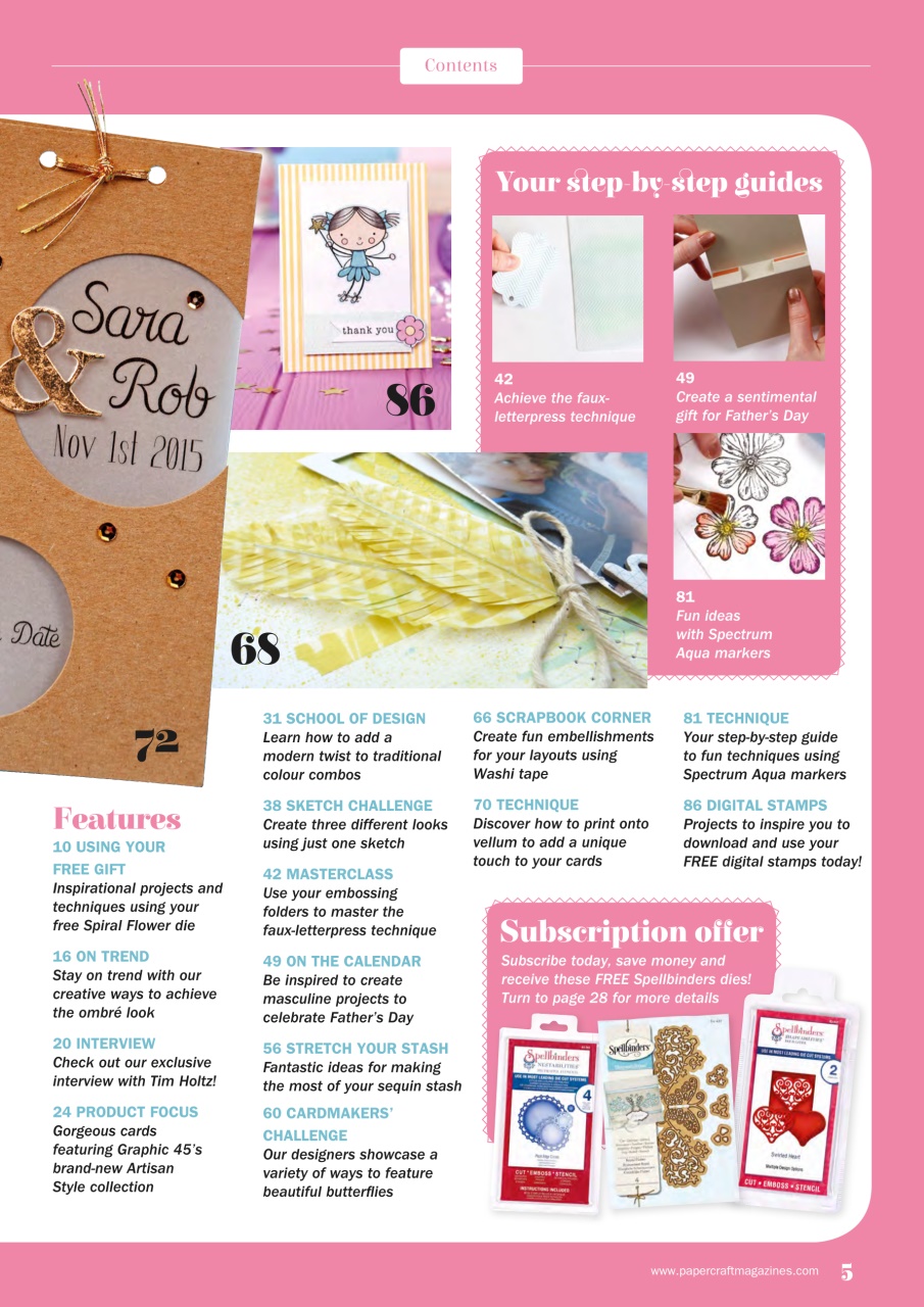 Simply Cards & Papercraft Preview Pages