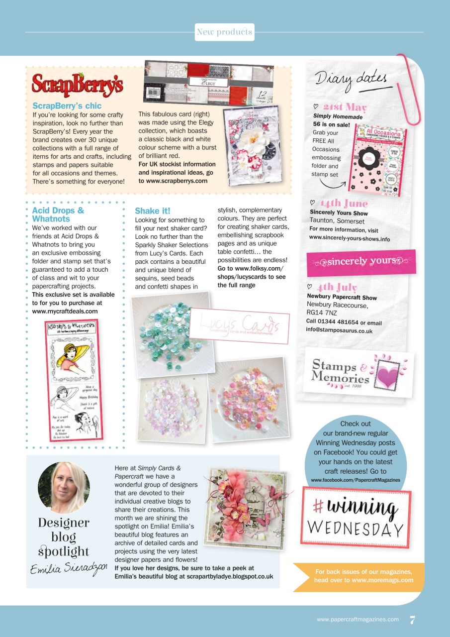 Simply Cards & Papercraft Preview Pages