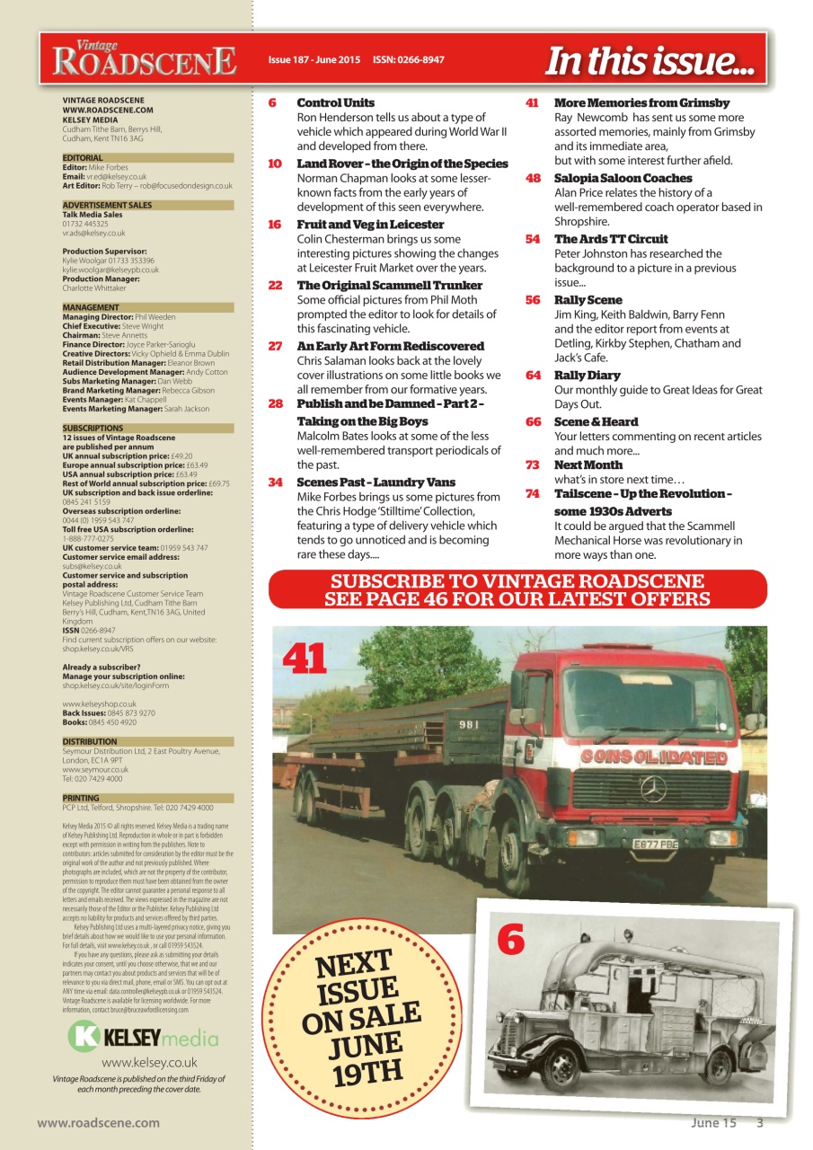 Vintage Roadscene Preview Pages