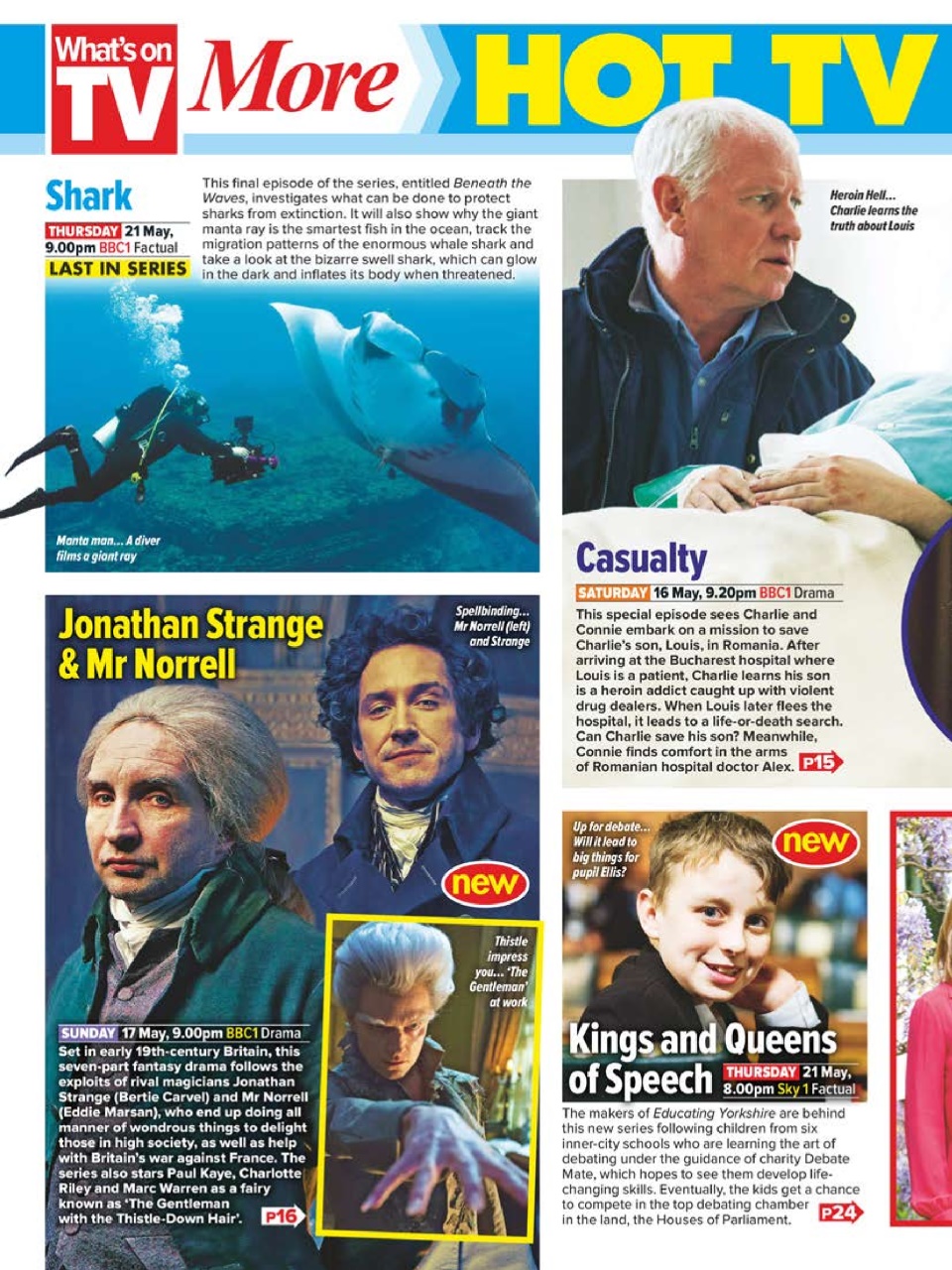 What's on TV Preview Pages