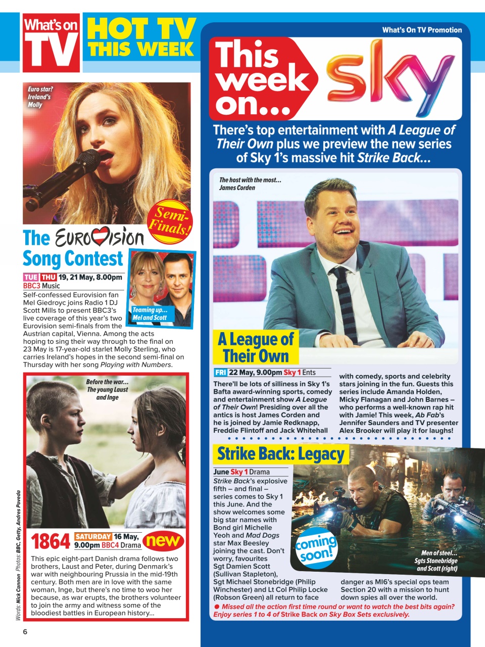 What's on TV Preview Pages