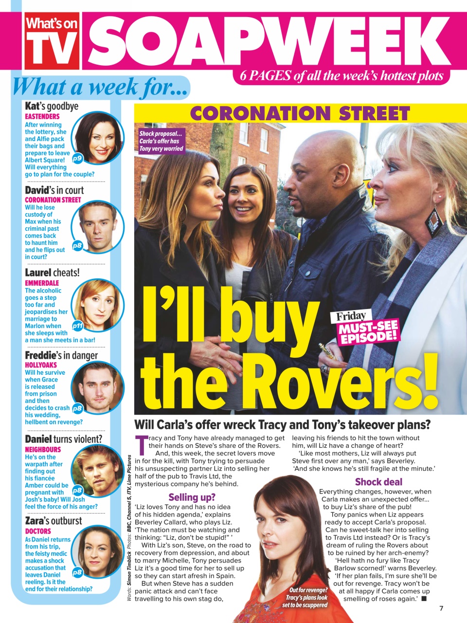 What's on TV Preview Pages