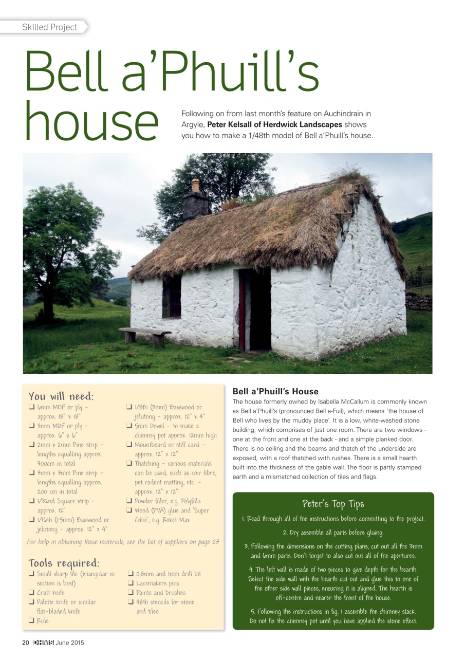 Dolls House and Miniature Scene Preview Pages