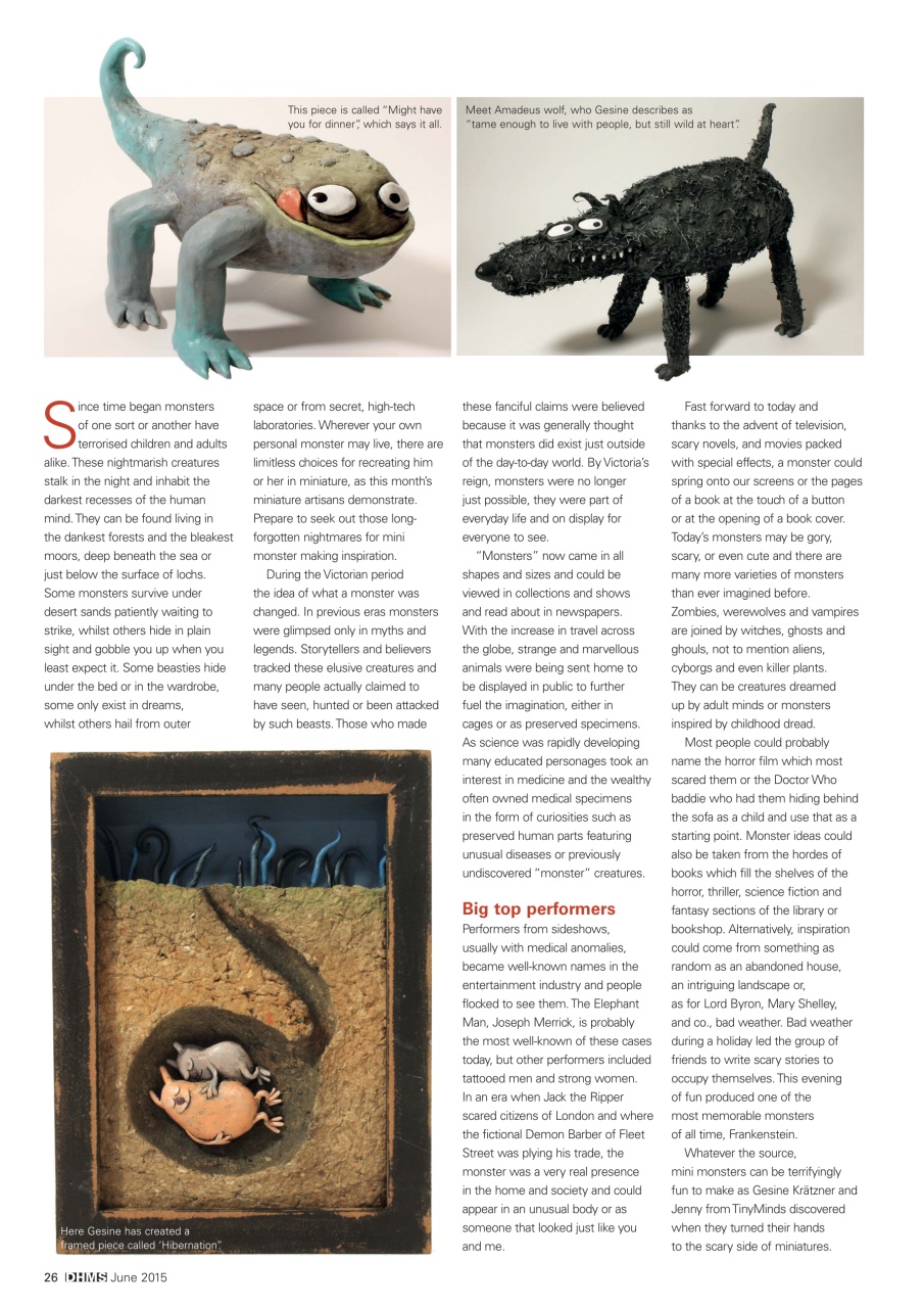 Dolls House and Miniature Scene Preview Pages