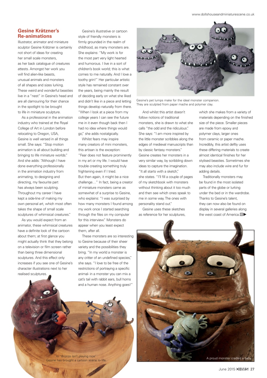 Dolls House and Miniature Scene Preview Pages